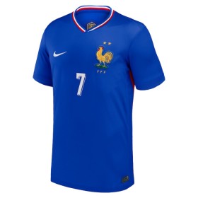 Fotbalové dres Francie Griezmann 7 Domácí ME 2024 Krátký Rukáv